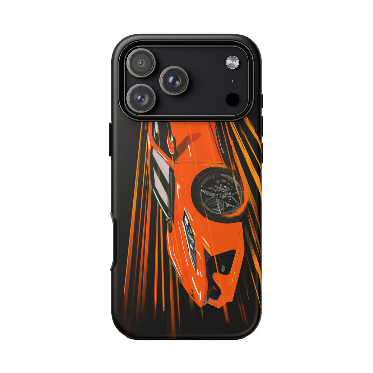 Orange C8 corvette Z06 iPhone 18 17 16 15 14 13 12 Pro  Samsung Galaxy Pixel