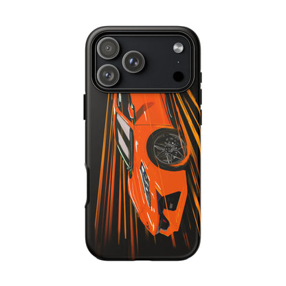 Orange C8 corvette Z06 iPhone 18 17 16 15 14 13 12 Pro  Samsung Galaxy Pixel