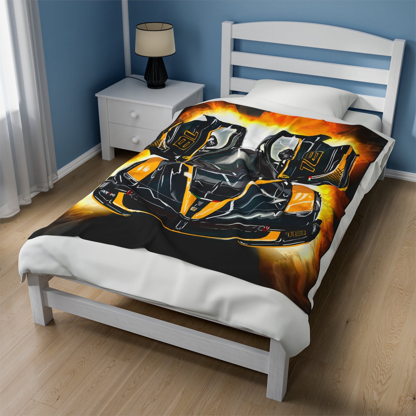 Ferrari fxxk evo hyper car Velveteen Plush Blanket