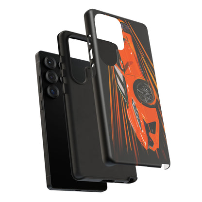 Orange C8 corvette Z06 iPhone 18 17 16 15 14 13 12 Pro  Samsung Galaxy Pixel