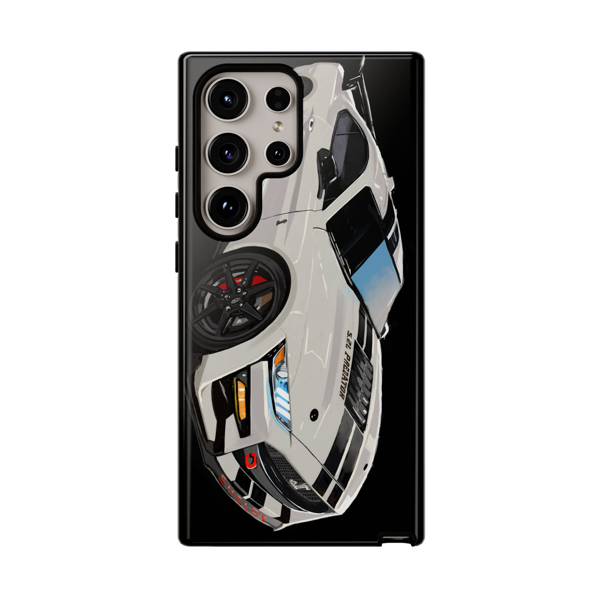 White gt500 car iPhone 17 16 15 14 13 12 Pro Samsung galaxy pixel