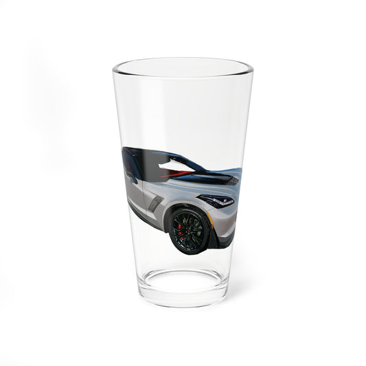 C7 Z06 Corvette Mixing Glass, 16oz Barware - Gifts for Car Enthusiasts, Unique