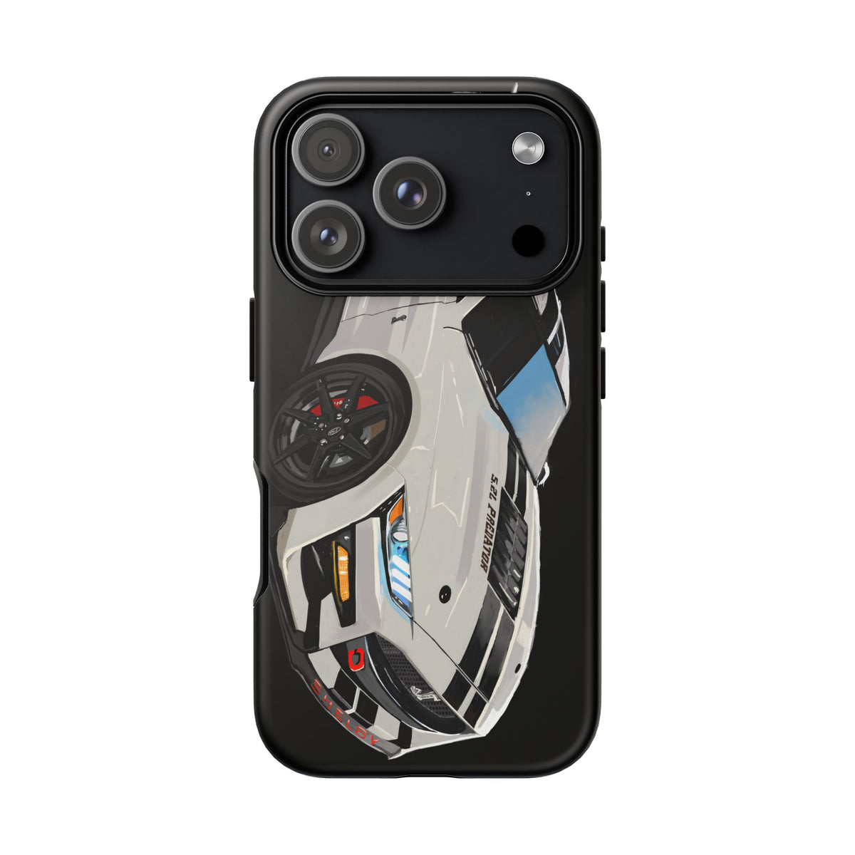 White gt500 car iPhone 17 16 15 14 13 12 Pro Samsung galaxy pixel