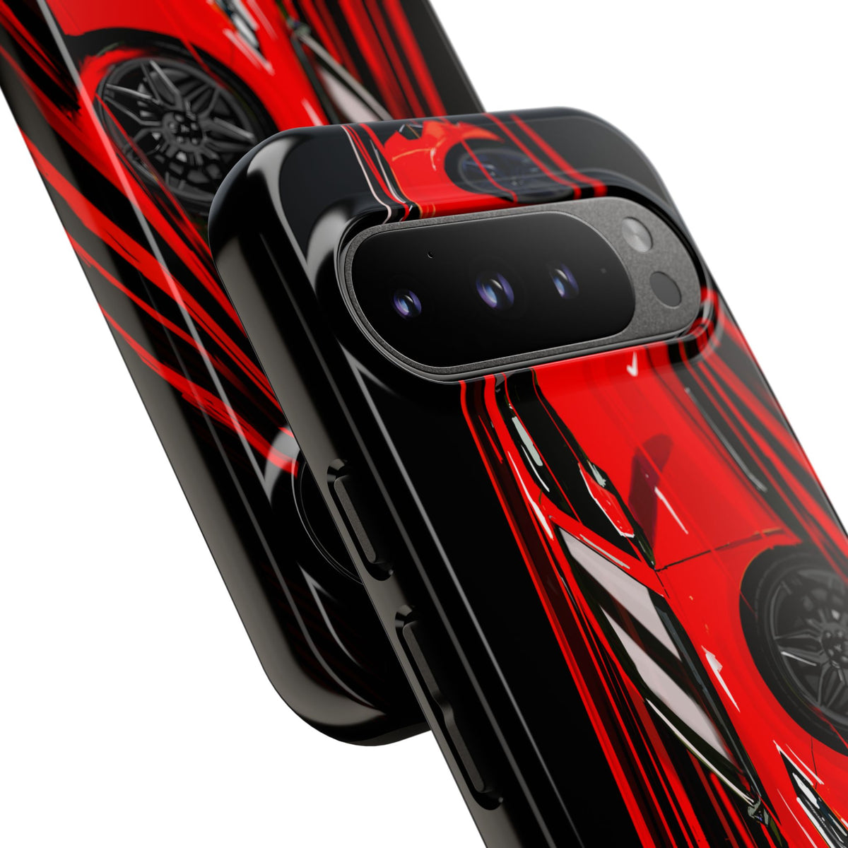 Red C8 corvette Z06 Case iPhone 18 17 16 15 14 13 12 11 Pro Samsung Galaxy Pixel