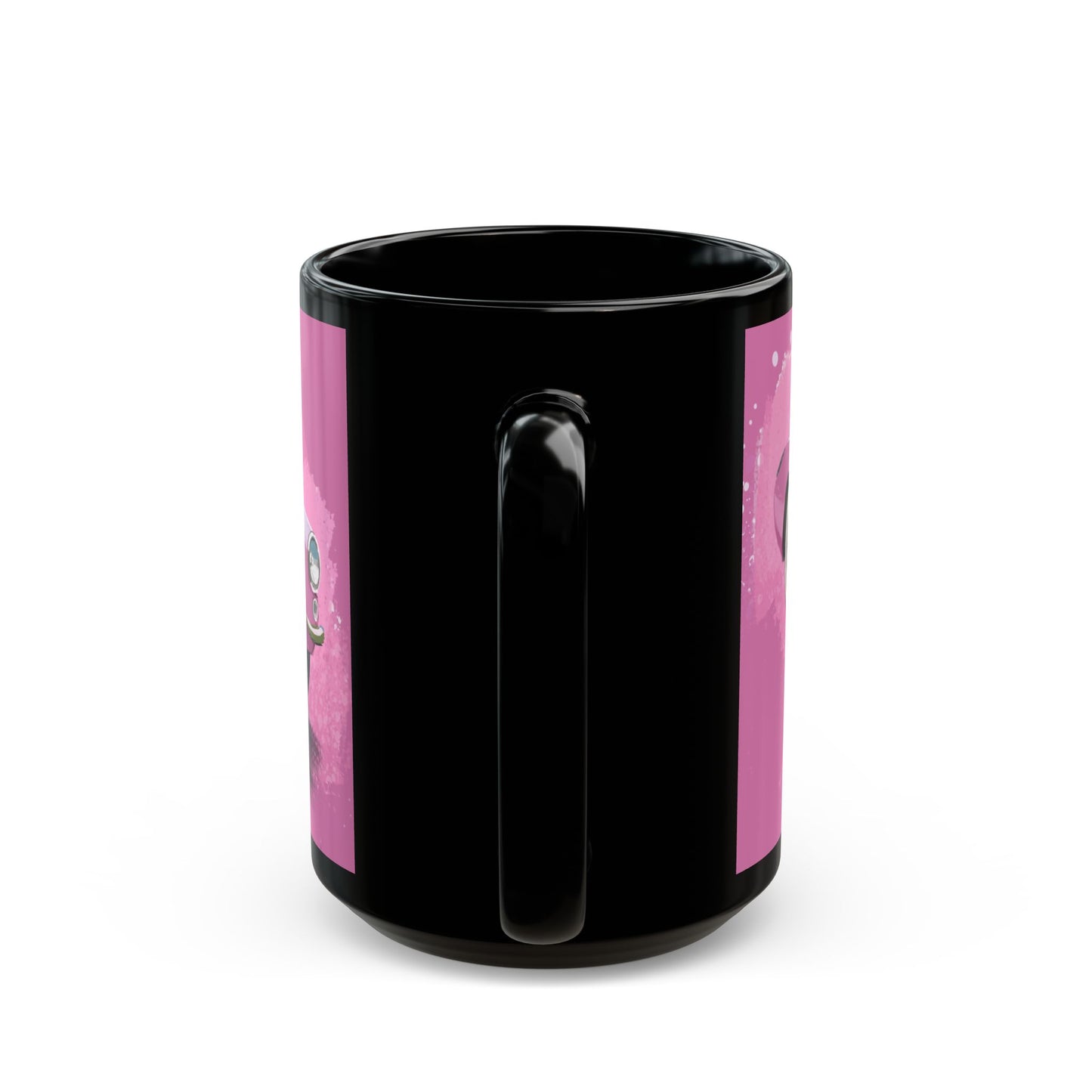 Pink 57 Corvette Black Coffee Tea Mug (11oz, 15oz)