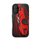 Red C8 corvette Z06 Case iPhone 18 17 16 15 14 13 12 11 Pro Samsung Galaxy Pixel
