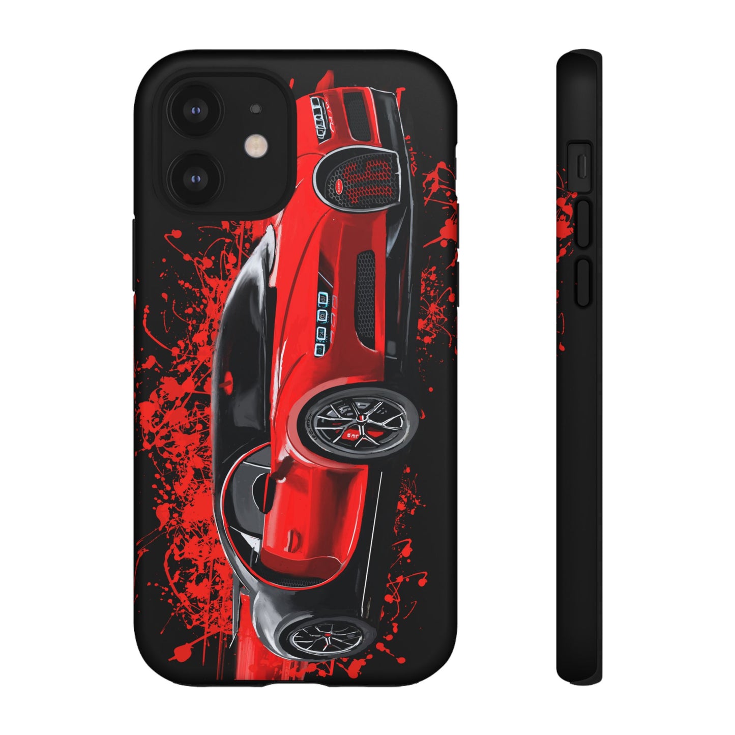 Red Bugatti Chiron Case iPhone 16 15 14 13 12 11 Pro max Samsung Galaxy Pixel