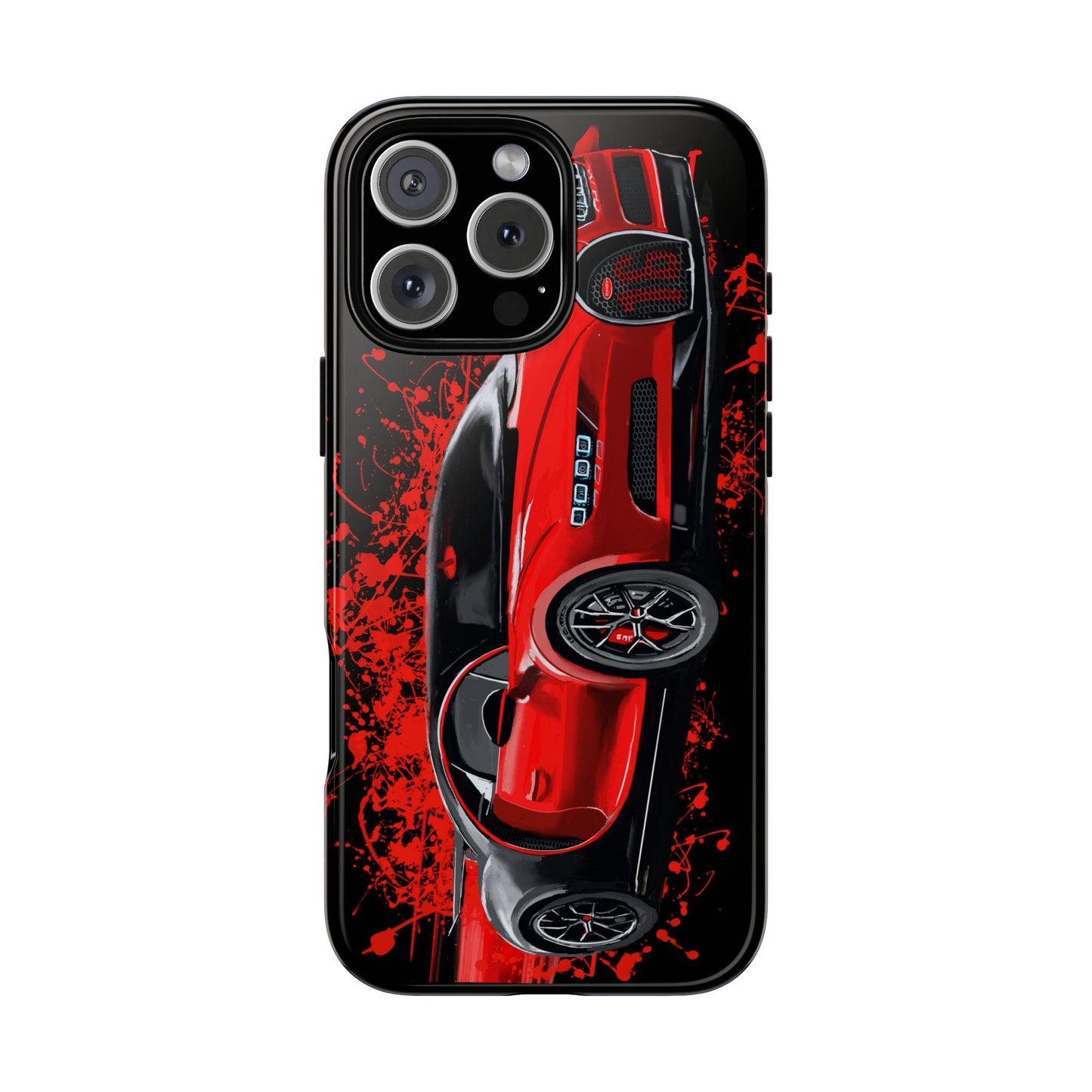 Red Bugatti Chiron Case iPhone 16 15 14 13 12 11 Pro max Samsung Galaxy Pixel
