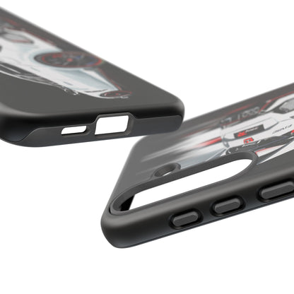 White Type-r civic Case iPhone 18 17 16 15 14 13 12 Pro Samsung Galaxy Pixel