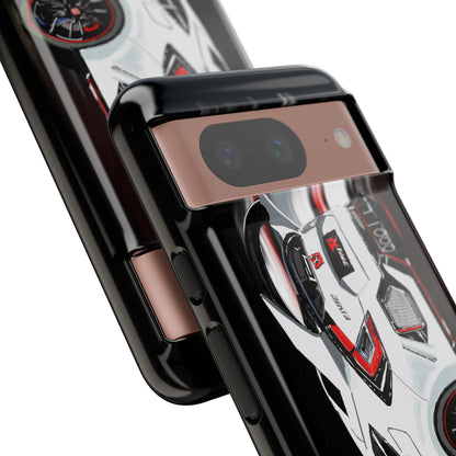 White Type-r civic Case iPhone 18 17 16 15 14 13 12 Pro Samsung Galaxy Pixel