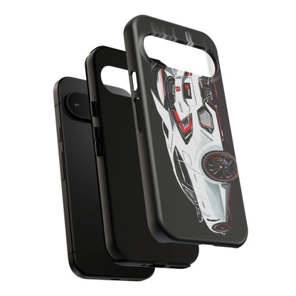 White Type-r civic Case iPhone 18 17 16 15 14 13 12 Pro Samsung Galaxy Pixel