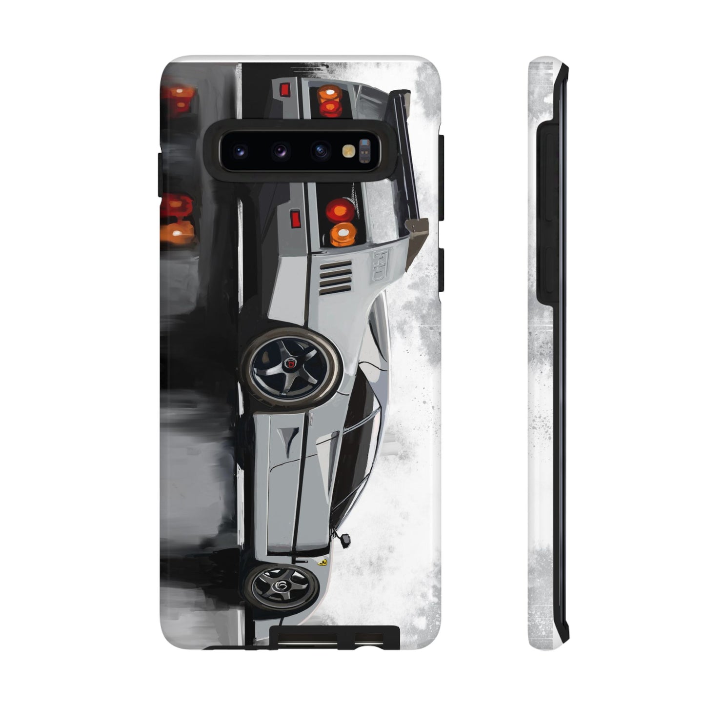 Gray Ferrari F40 Case iPhone 16 15 14 13 12 11 Pro max Samsung Galaxy Pixel