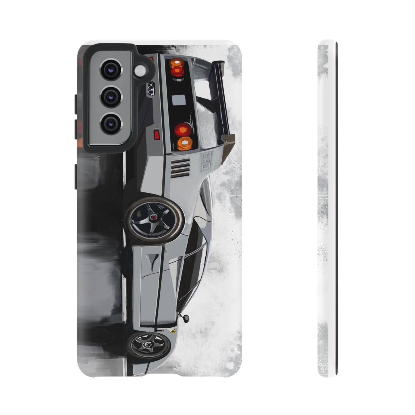 Gray Ferrari F40 Case iPhone 16 15 14 13 12 11 Pro max Samsung Galaxy Pixel