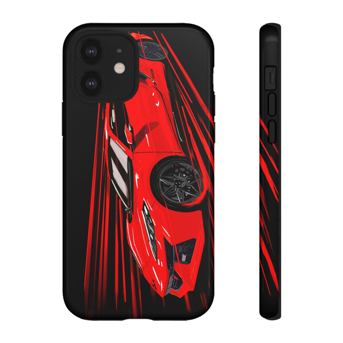 Red C8 corvette Z06 Case iPhone 18 17 16 15 14 13 12 11 Pro Samsung Galaxy Pixel