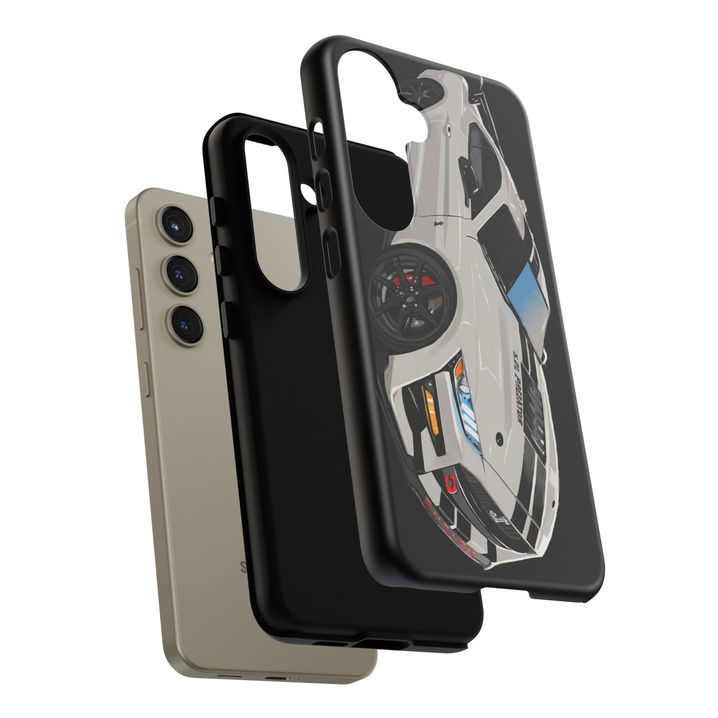 White gt500 car iPhone 17 16 15 14 13 12 Pro Samsung galaxy pixel