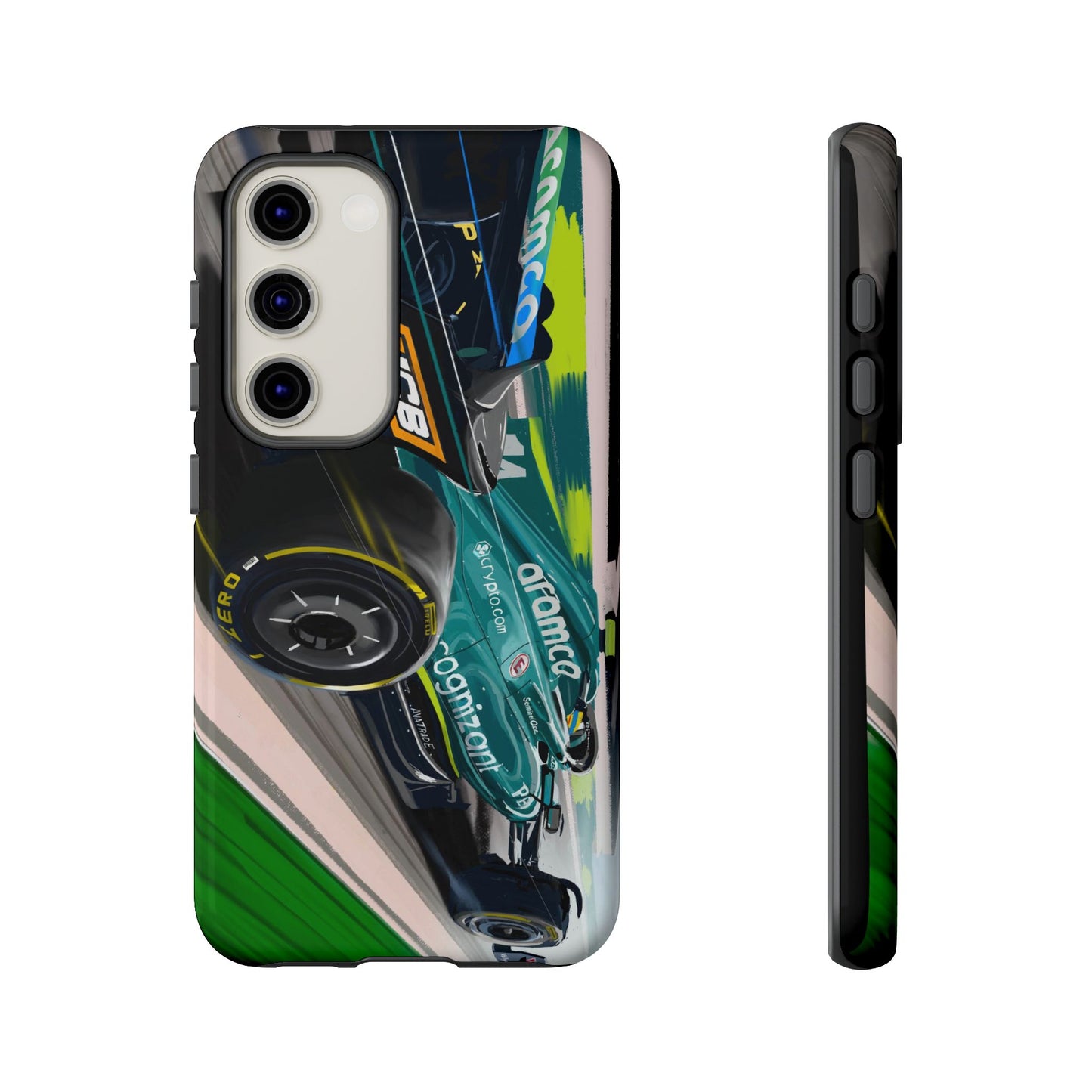 Fernando Alonso Aston Martin F1 Case iPhone 16 15 14 13 12 Samsung Galaxy Pixel