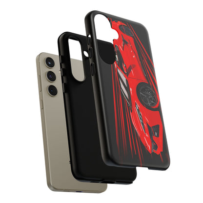 Red C8 corvette Z06 Case iPhone 18 17 16 15 14 13 12 11 Pro Samsung Galaxy Pixel