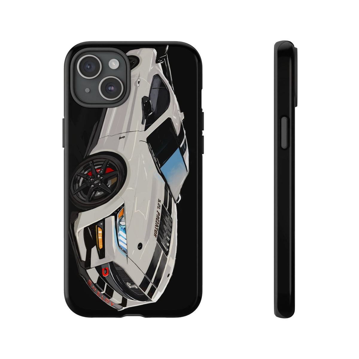 White gt500 car iPhone 17 16 15 14 13 12 Pro Samsung galaxy pixel