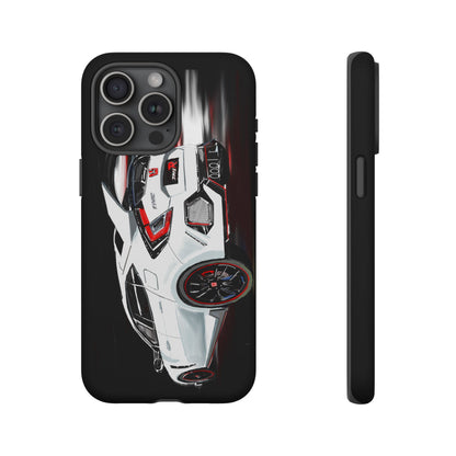 White Type-r civic Case iPhone 18 17 16 15 14 13 12 Pro Samsung Galaxy Pixel