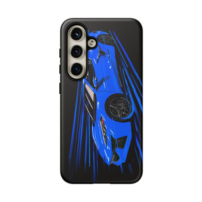 Blue Corvette C8 z06 Design for iPhone 18 17 16 15 14 13 Pro Max
