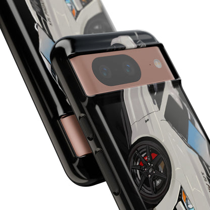 White gt500 car iPhone 17 16 15 14 13 12 Pro Samsung galaxy pixel