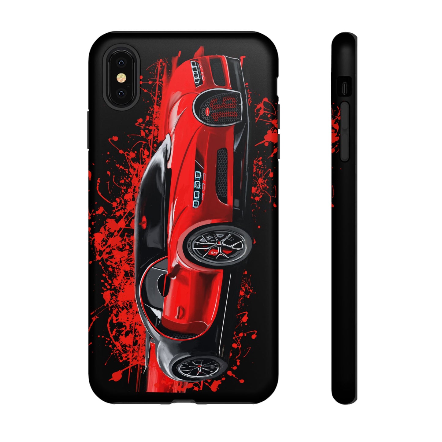 Red Bugatti Chiron Case iPhone 16 15 14 13 12 11 Pro max Samsung Galaxy Pixel