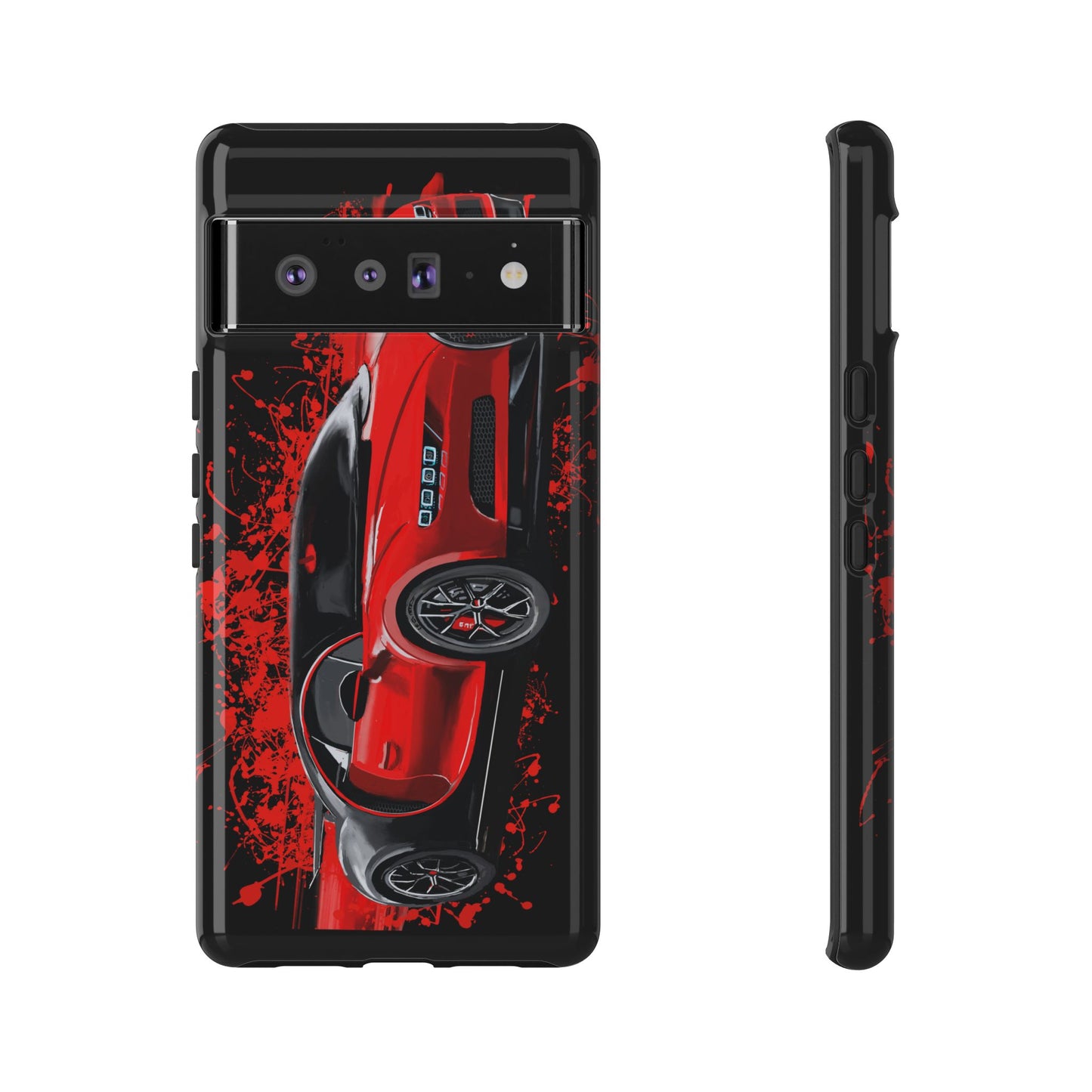 Red Bugatti Chiron Case iPhone 16 15 14 13 12 11 Pro max Samsung Galaxy Pixel