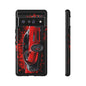 Bugatti Red Chiron Case iPhone 16 15 14 13 12 11 Pro max Samsung Galaxy Pixel