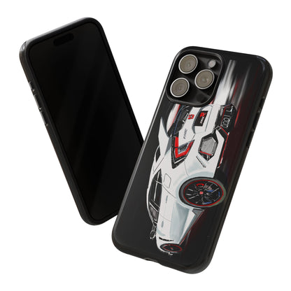 White Type-r civic Case iPhone 18 17 16 15 14 13 12 Pro Samsung Galaxy Pixel