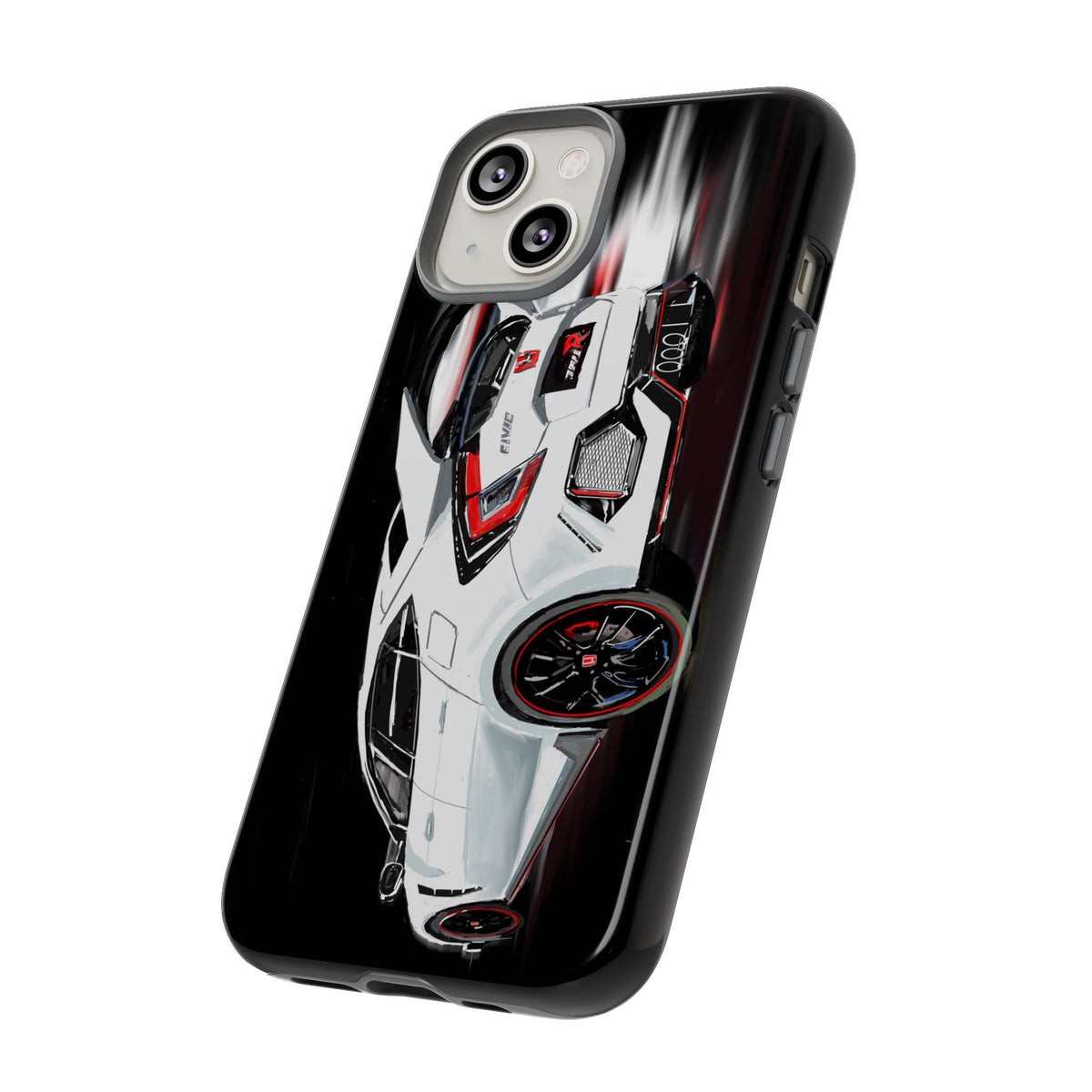 White Type-r civic Case iPhone 18 17 16 15 14 13 12 Pro Samsung Galaxy Pixel