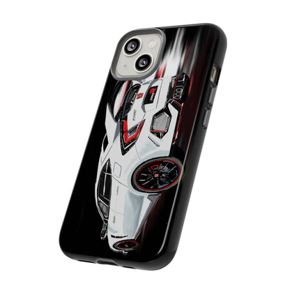 White Type-r civic Case iPhone 18 17 16 15 14 13 12 Pro Samsung Galaxy Pixel