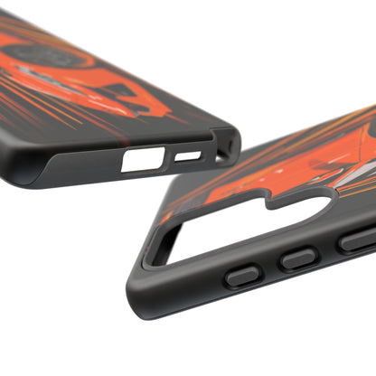 Orange C8 corvette Z06 iPhone 18 17 16 15 14 13 12 Pro  Samsung Galaxy Pixel