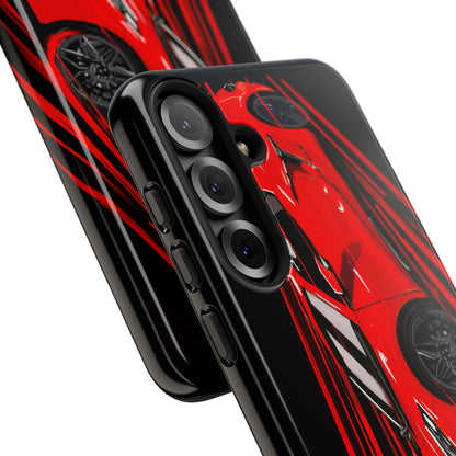 Red C8 corvette Z06 Case iPhone 18 17 16 15 14 13 12 11 Pro Samsung Galaxy Pixel