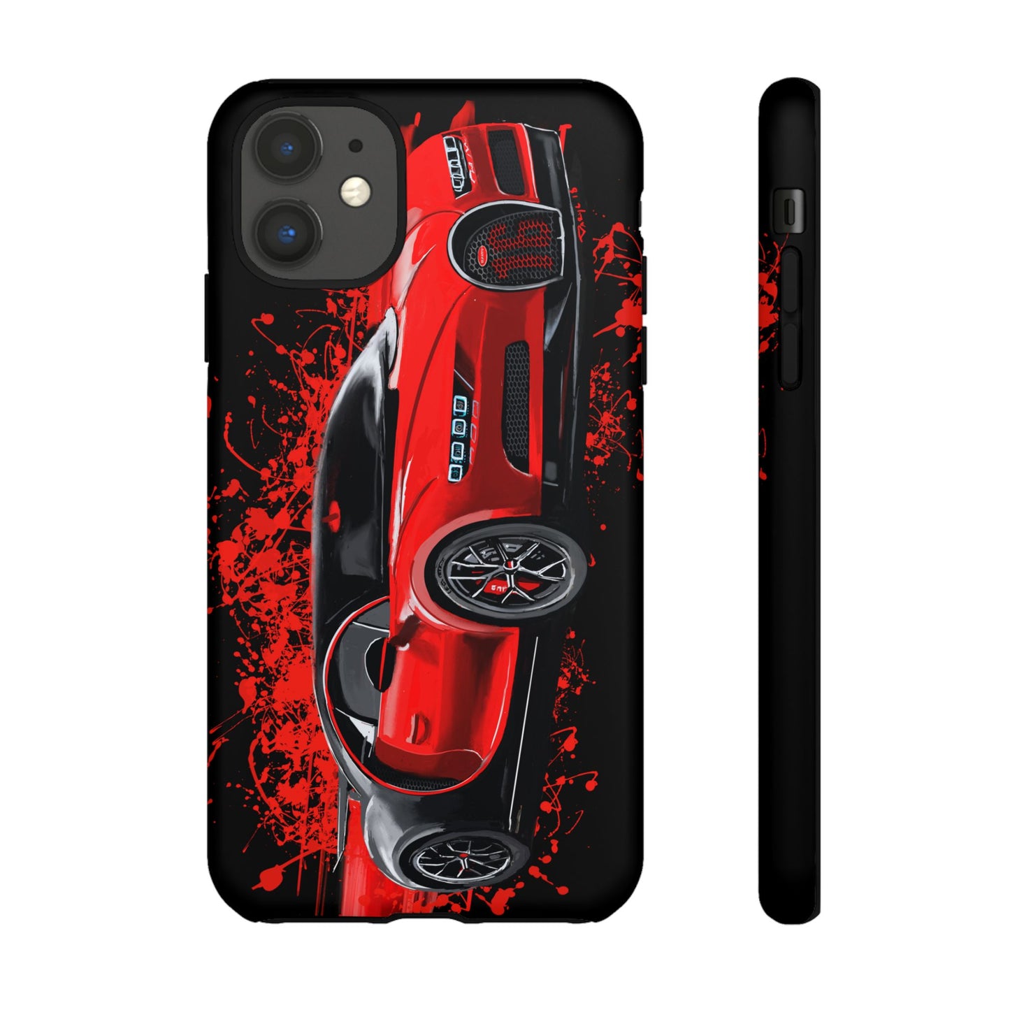 Red Bugatti Chiron Case iPhone 16 15 14 13 12 11 Pro max Samsung Galaxy Pixel