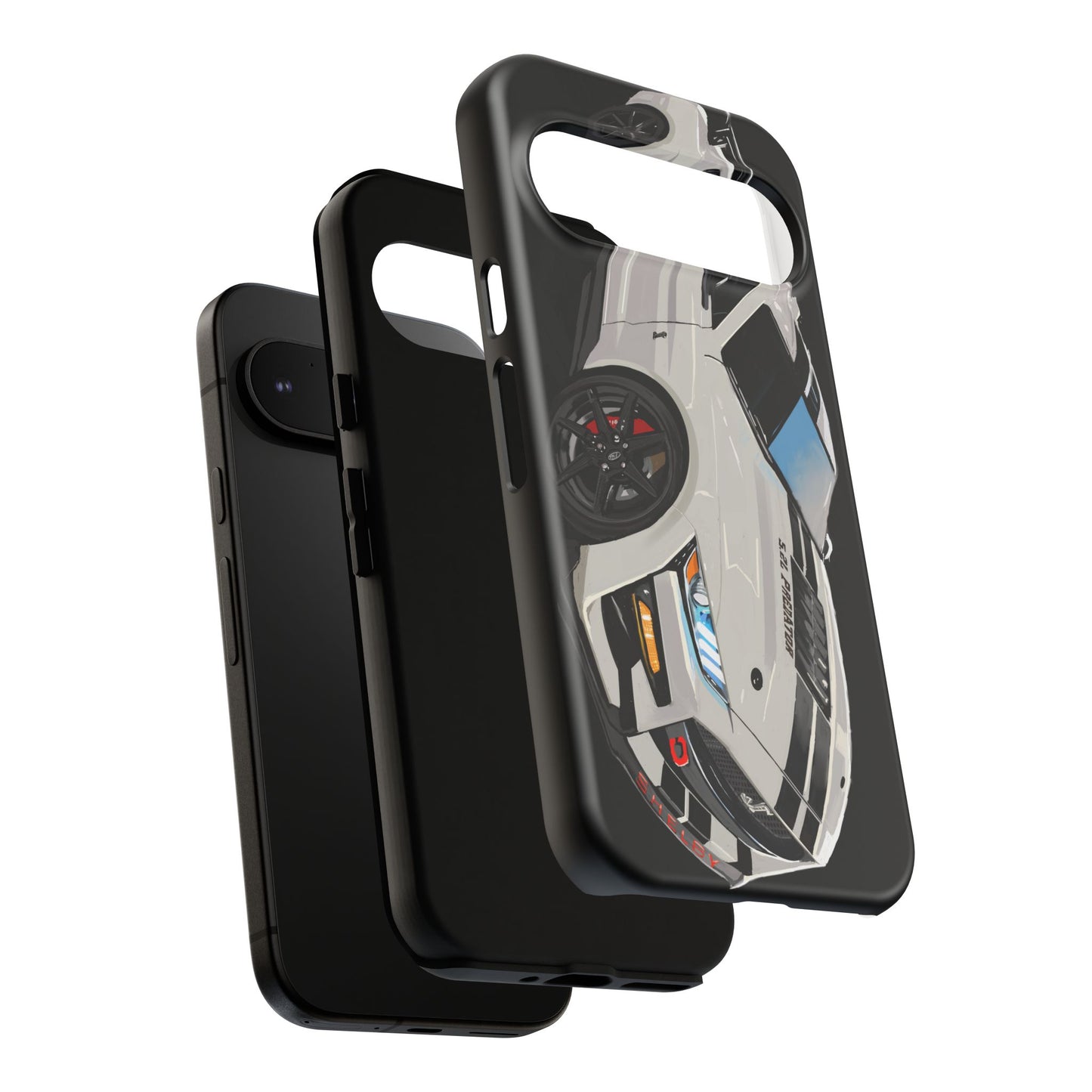 White gt500 car iPhone 17 16 15 14 13 12 Pro Samsung galaxy pixel