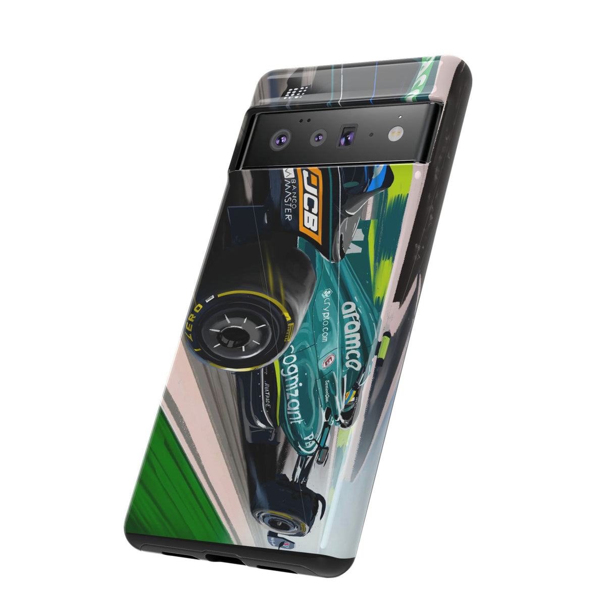 Fernando Alonso F1 Case iPhone 17 16 15 14 13 12 Samsung Galaxy Pixel