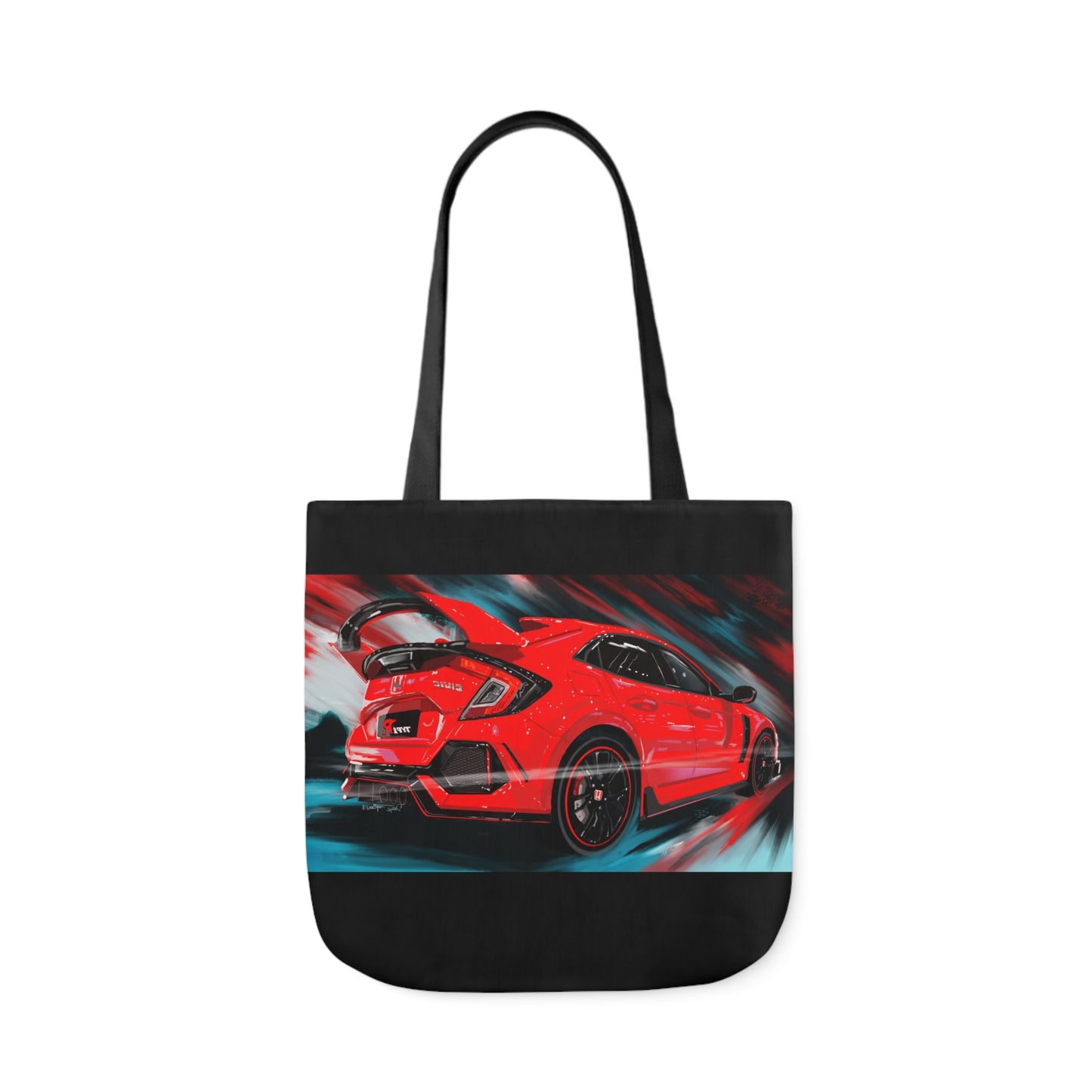 Honda civic type R JDM Canvas Tote Bag, 5-Color Straps