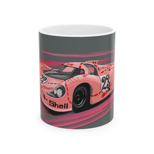 Pink Pig 917 Ceramic Coffee Tea Mug, 11oz