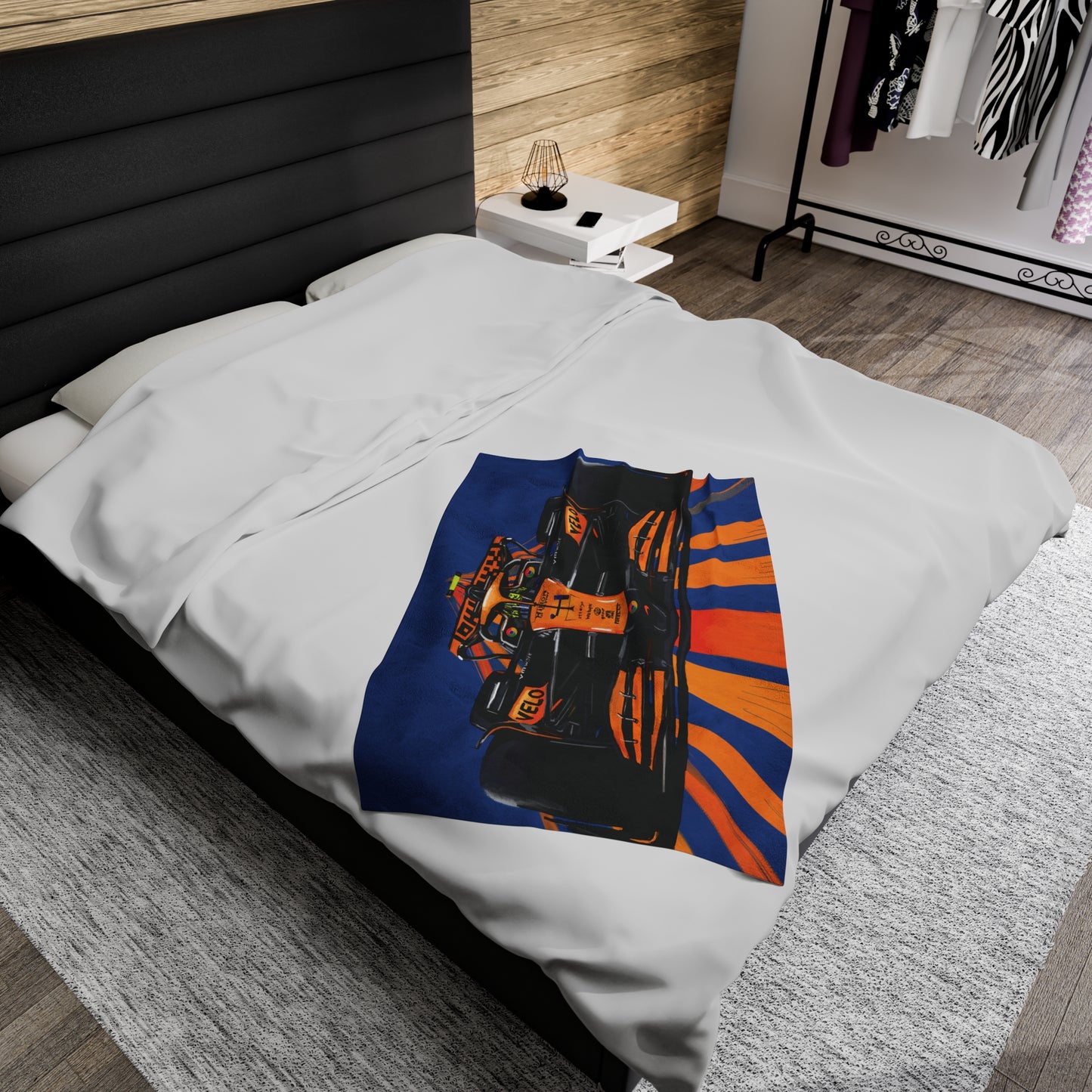 McLaren F1 Lando Norris  racing Microfiber Blanket