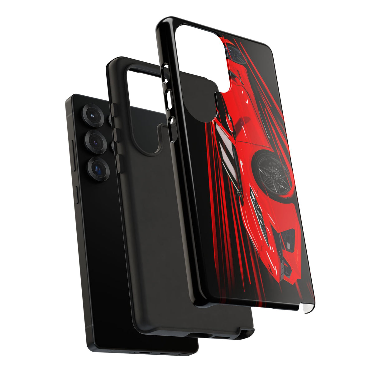 Red C8 corvette Z06 Case iPhone 18 17 16 15 14 13 12 11 Pro Samsung Galaxy Pixel