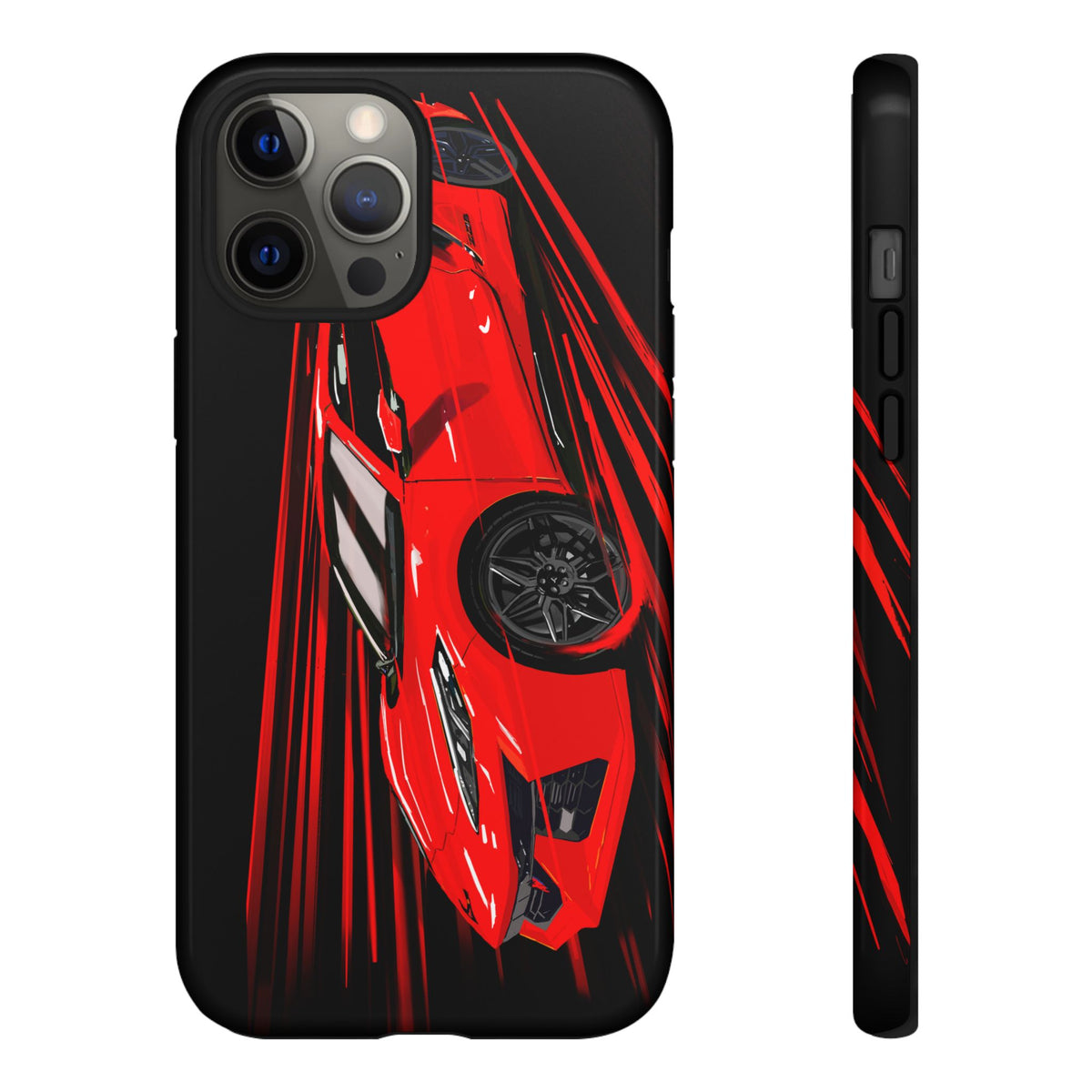 Red C8 corvette Z06 Case iPhone 18 17 16 15 14 13 12 11 Pro Samsung Galaxy Pixel
