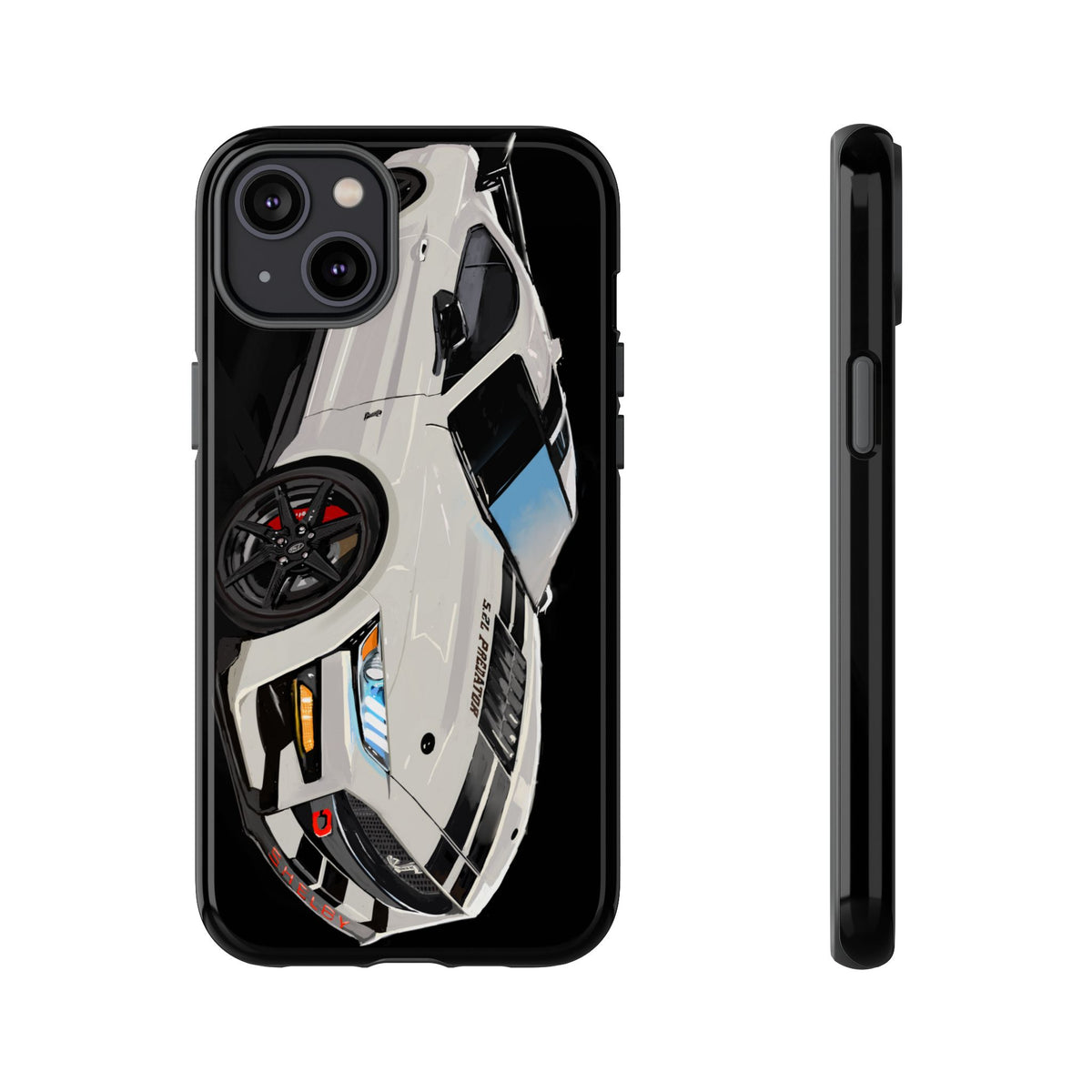 White gt500 car iPhone 17 16 15 14 13 12 Pro Samsung galaxy pixel