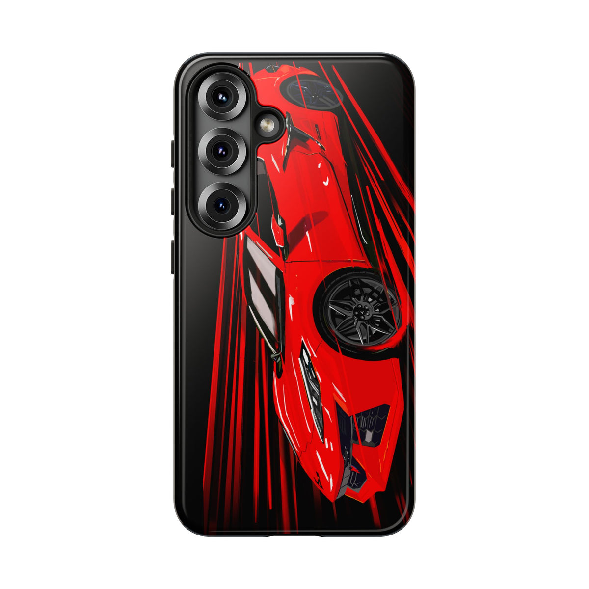 Red C8 corvette Z06 Case iPhone 18 17 16 15 14 13 12 11 Pro Samsung Galaxy Pixel