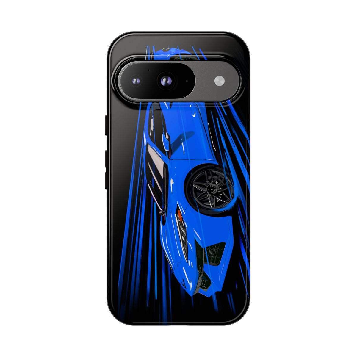 Blue Corvette C8 z06 Design for iPhone 18 17 16 15 14 13 Pro Max