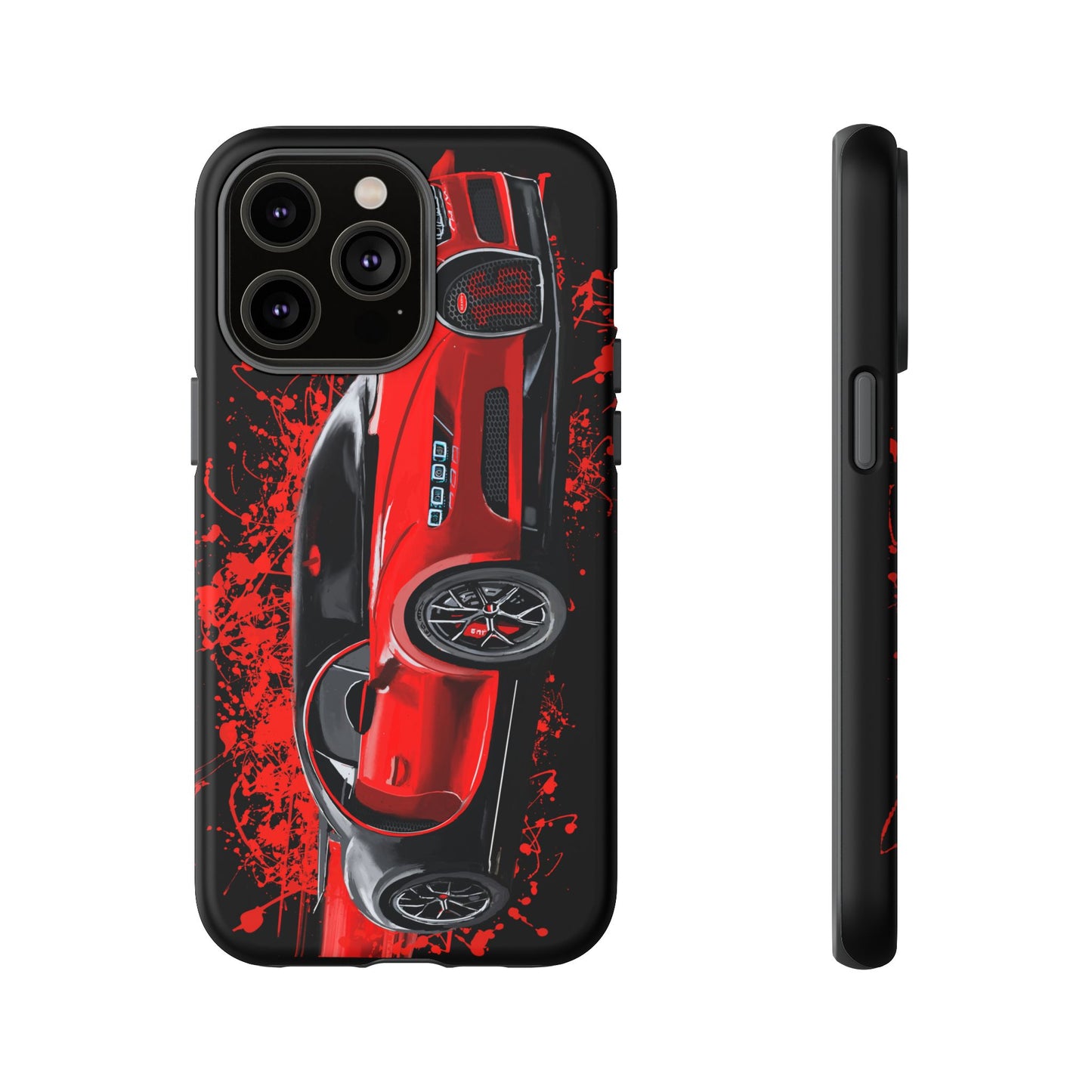 Red Bugatti Chiron Case iPhone 16 15 14 13 12 11 Pro max Samsung Galaxy Pixel