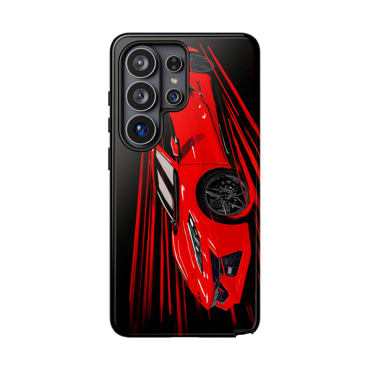 Red C8 corvette Z06 Case iPhone 18 17 16 15 14 13 12 11 Pro Samsung Galaxy Pixel
