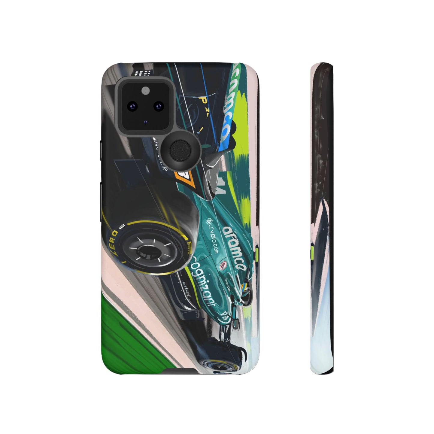 Fernando Alonso Aston Martin F1 Case iPhone 16 15 14 13 12 Samsung Galaxy Pixel