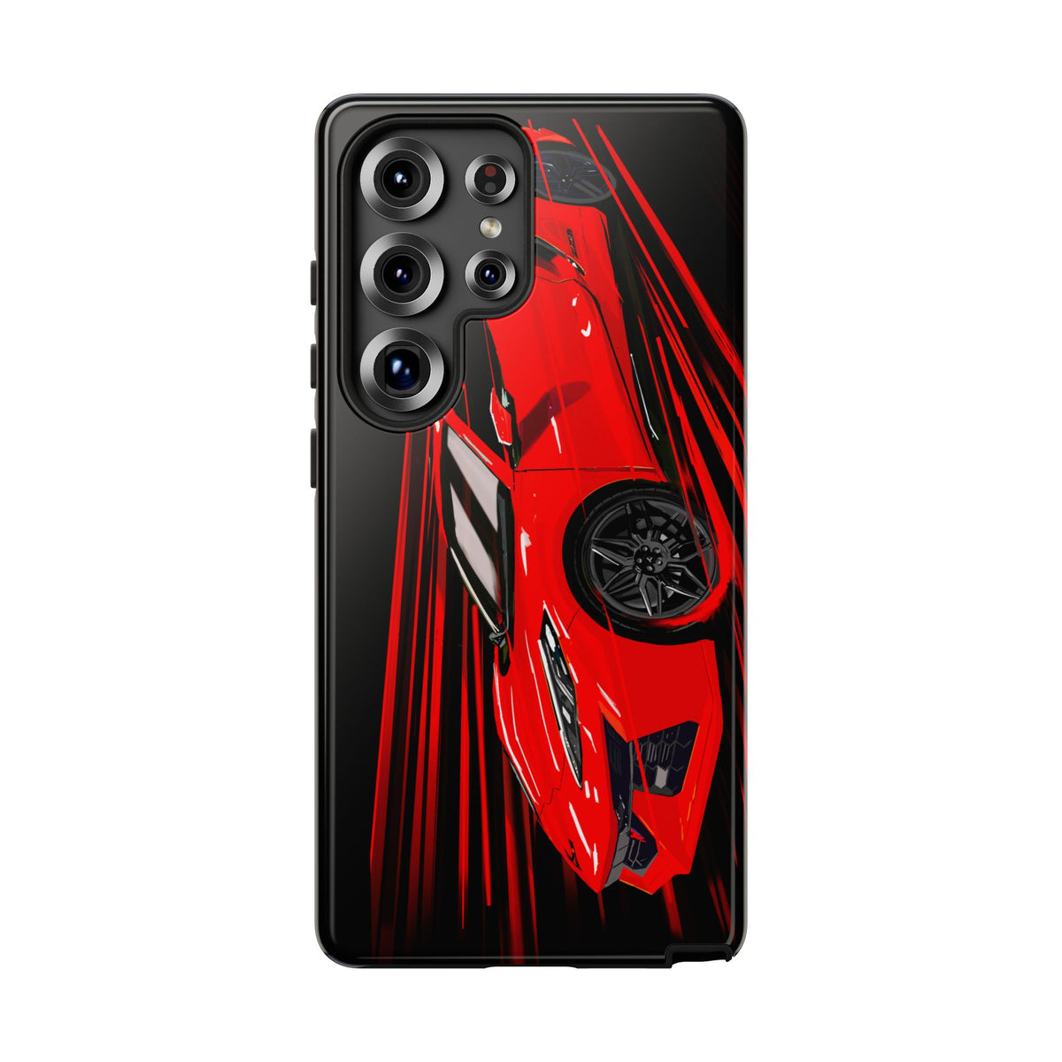 Red C8 corvette Z06 Case iPhone 18 17 16 15 14 13 12 11 Pro Samsung Galaxy Pixel