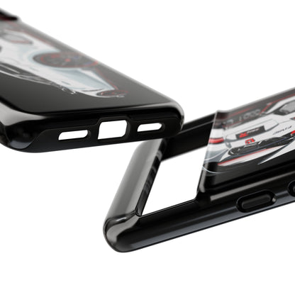 White Type-r civic Case iPhone 18 17 16 15 14 13 12 Pro Samsung Galaxy Pixel