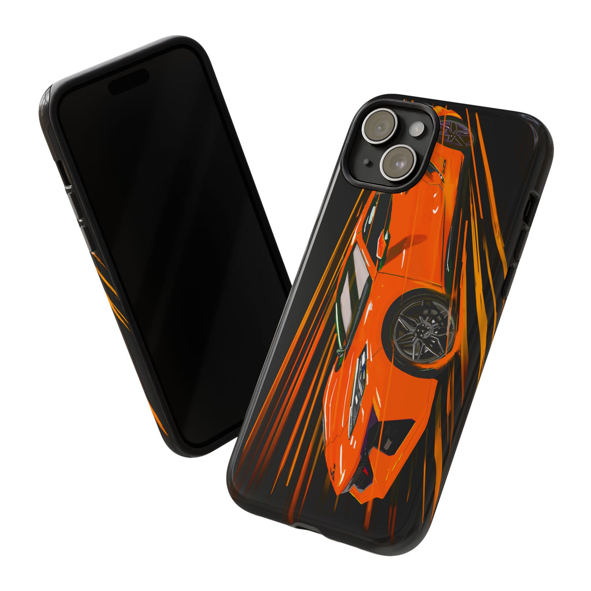 Orange C8 corvette Z06 iPhone 18 17 16 15 14 13 12 Pro  Samsung Galaxy Pixel